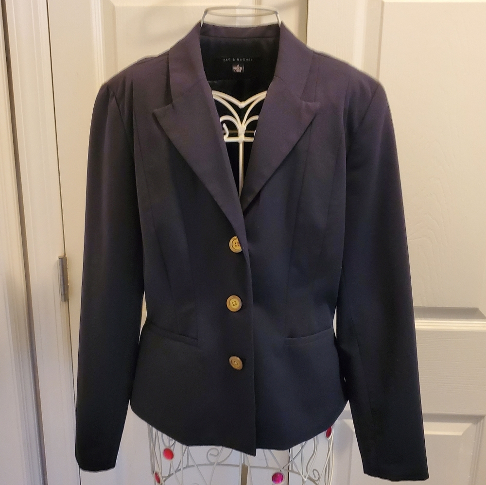Zac and Rachel pants suit Blazer blue